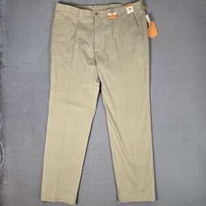 Tommy Bahama Bryant Flat Front Pants Mens 40x34 Straight Beige Khaki Chino NWT